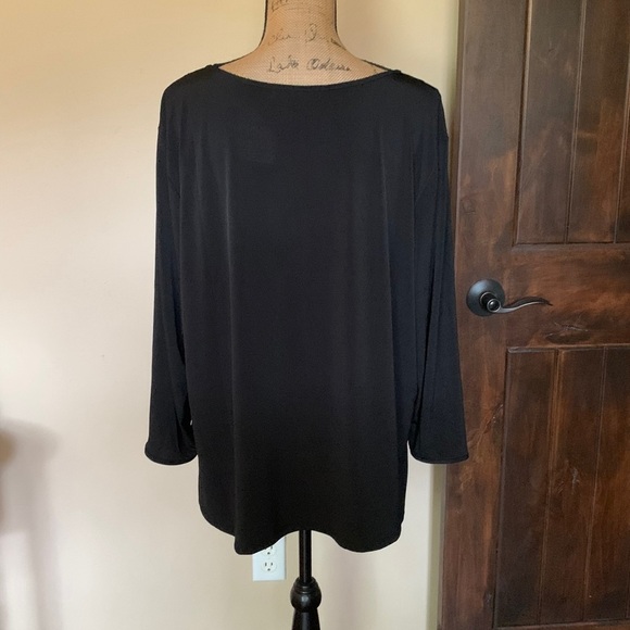 Classic black blouse-New without tag! - Picture 4 of 4